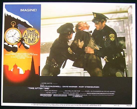 TIME AFTER TIME Original Lobby Card 2 Malcolm McDowell Time Machine