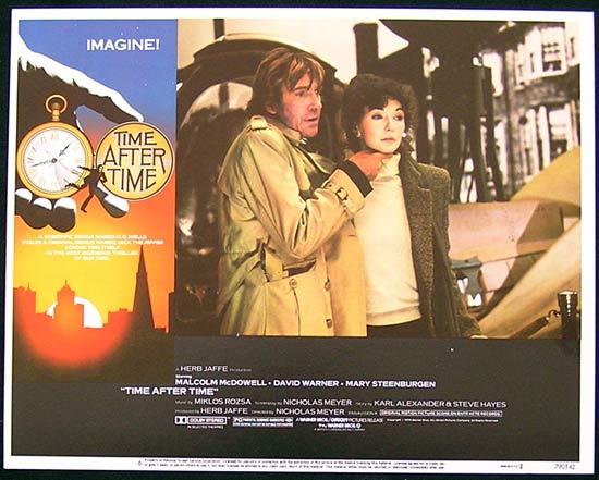 TIME AFTER TIME Original Lobby Card 6 Malcolm McDowell Time Machine