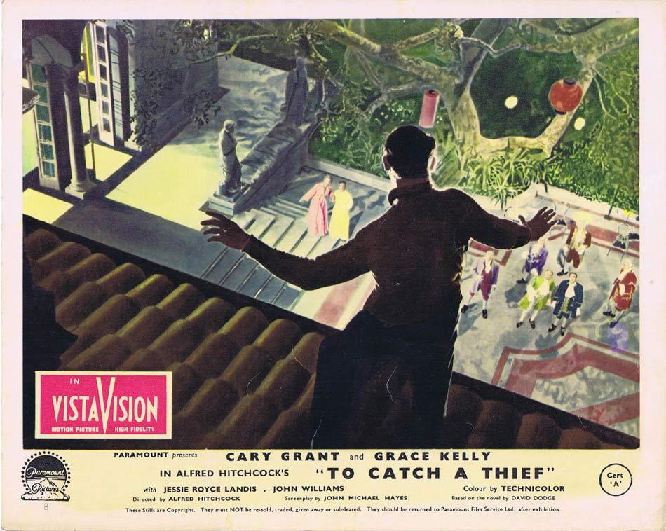 TO CATCH A THIEF Front of House Movie Still 1 Vintage 8 x 10 Cary Grant Alfred Hitchcock