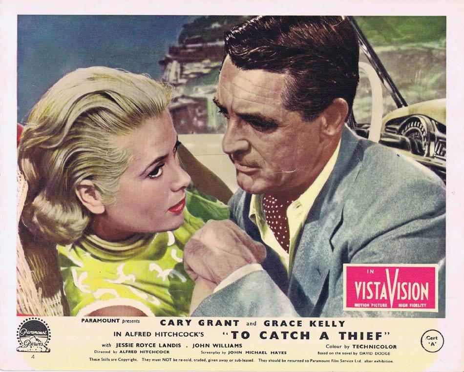 TO CATCH A THIEF Front of House Movie Still 4 Vintage 8 x 10 Cary Grant Alfred Hitchcock