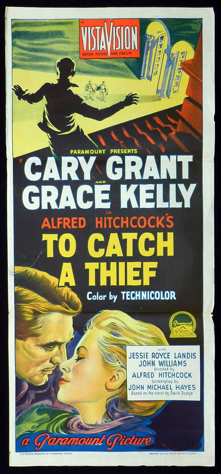 TO CATCH A THIEF 1955 Alfred Hitchcock RICHARDSON STUDIO Daybill Movie poster