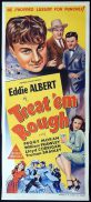 TREAT EM ROUGH Original Daybill Movie Poster Eddie Albert Peggy Moran William Frawley