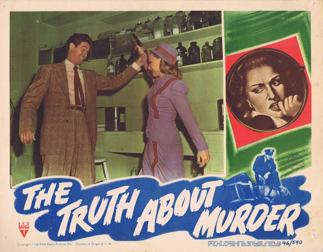 THE TRUTH ABOUT MURDER Lobby Card 7 RKO Film Noir Bonita Granville Morgan Conway
