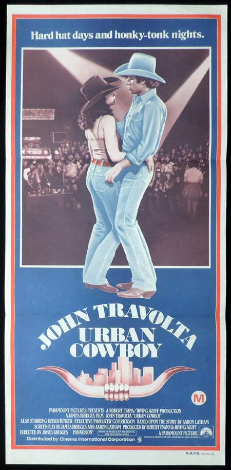 URBAN COWBOY Original Daybill Movie Poster John Travolta Debra Winger