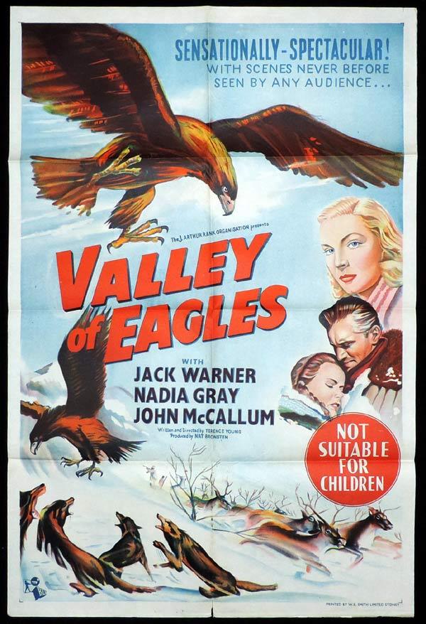 VALLEY OF EAGLES One Sheet Movie Poster Jack Warner Lapland