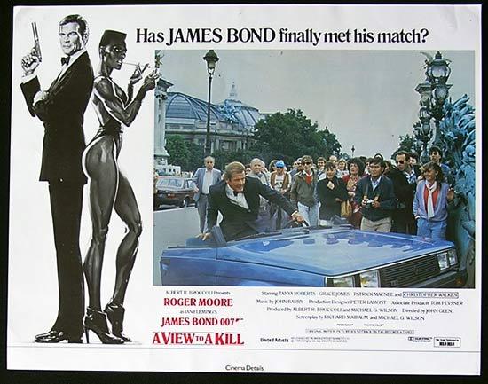 A VIEW TO A KILL 1985 James Bond RARE British Lobby Card 4
