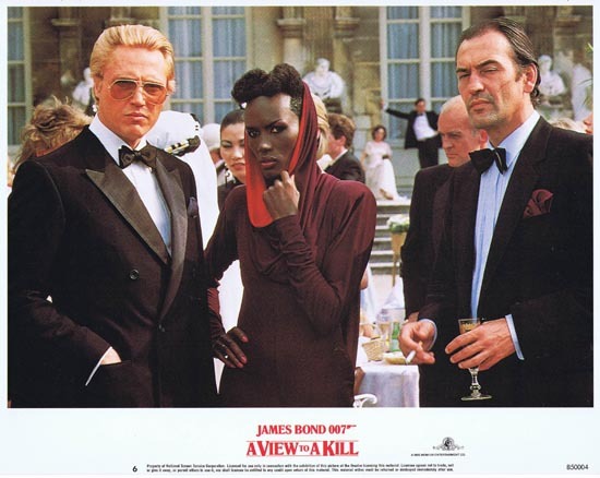A VIEW TO A KILL 1985 James Bond RARE Christopher Walken US Lobby Card 6