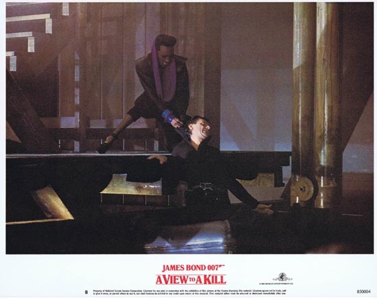 A VIEW TO A KILL 1985 James Bond RARE Grace Jones US Lobby Card 8