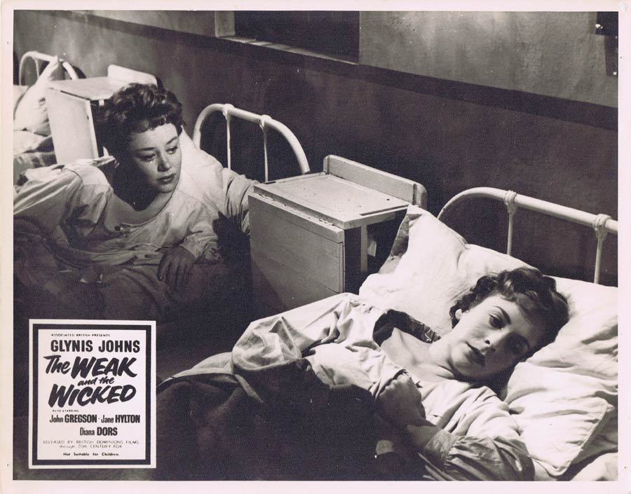 THE WEAK AND THE WICKED 1954 Glynis Johns Rare British Film Noir Lobby Card 6