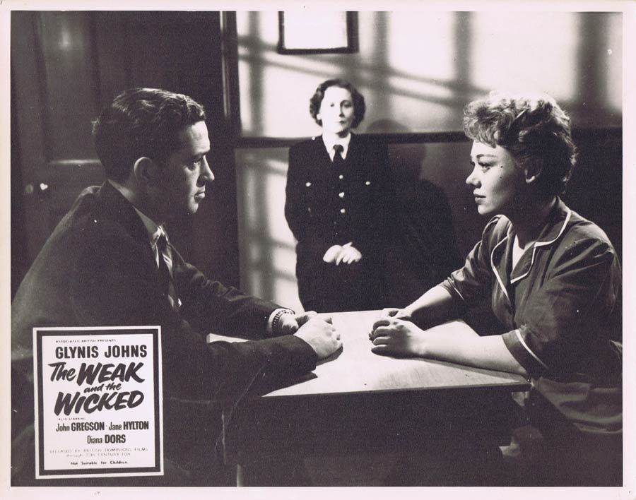 THE WEAK AND THE WICKED 1954 Glynis Johns Rare British Film Noir Lobby Card 7