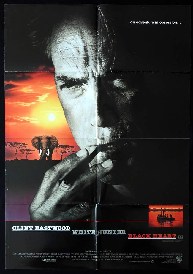 WHITE HUNTER BLACK HEART Original One sheet Movie poster Clint Eastwood