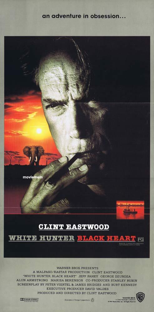 WHITE HUNTER BLACK HEART Daybill Movie Poster Clint Eastwood