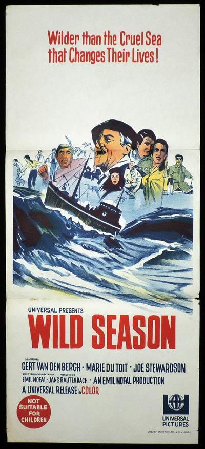 WILD SEASON Original Daybill Movie Poster Gert van den Bergh South African Film
