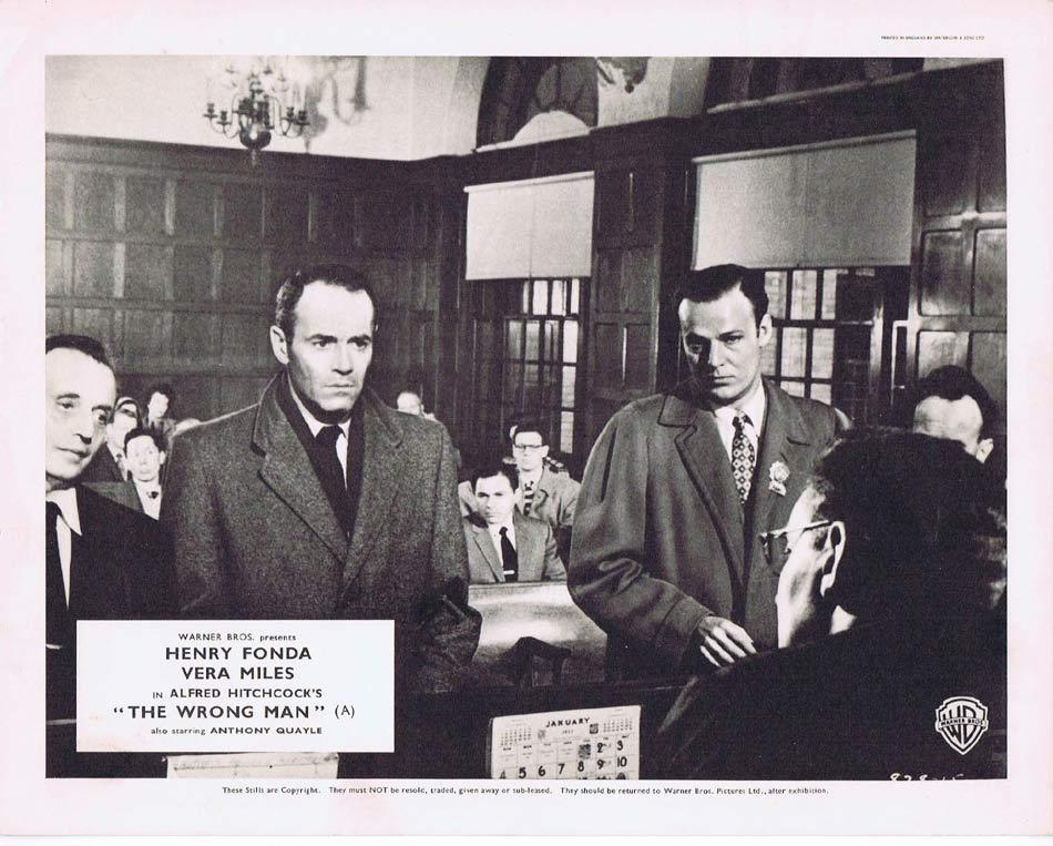 THE WRONG MAN Front of House Movie Still 4 8 x 10 Henry Fonda Alfred Hitchcock