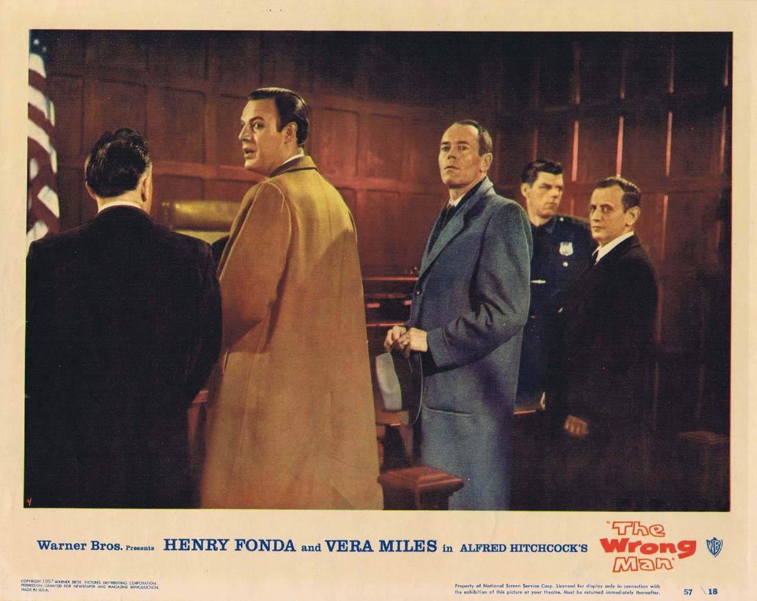 THE WRONG MAN Lobby card 4 Alfred Hitchcock