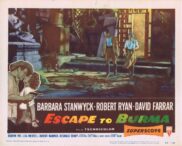 ESCAPE TO BURMA Original Lobby Card 5 Barbara Stanwyck Robert Ryan