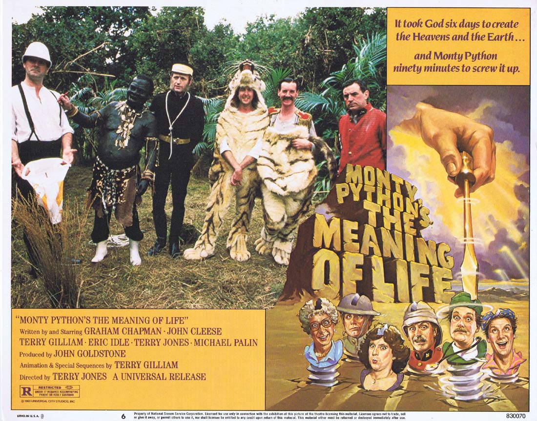 MONTY PYTHON’S THE MEANING OF LIFE Original Lobby Card 6 Graham Chapman John Cleese