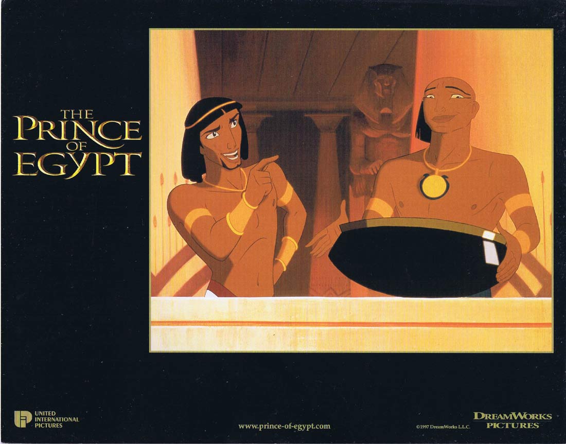 THE PRINCE OF EGYPT Original Lobby Card 2 Val Kilmer Ralph Fiennes