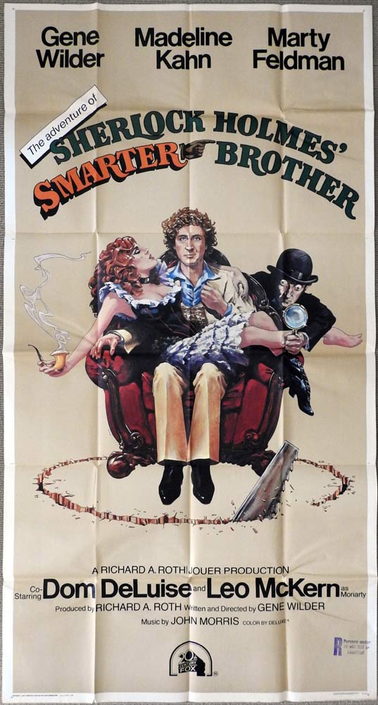 SHERLOCK HOLMES SMARTER BROTHER Original 3 Sheet Movie poster