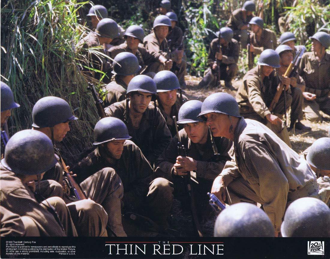 THE THIN RED LINE Original Lobby Card 1 Sean Penn John Travolta George Clooney