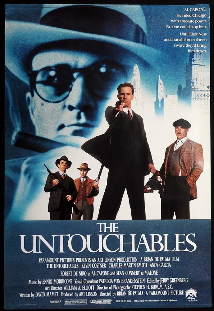 THE UNTOUCHABLES Original English ROLLED One sheet Movie Poster