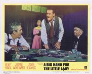 A BIG HAND FOR A LITTLE LADY Original Lobby Card 6 Gambling Henry Fonda Joanne Woodward