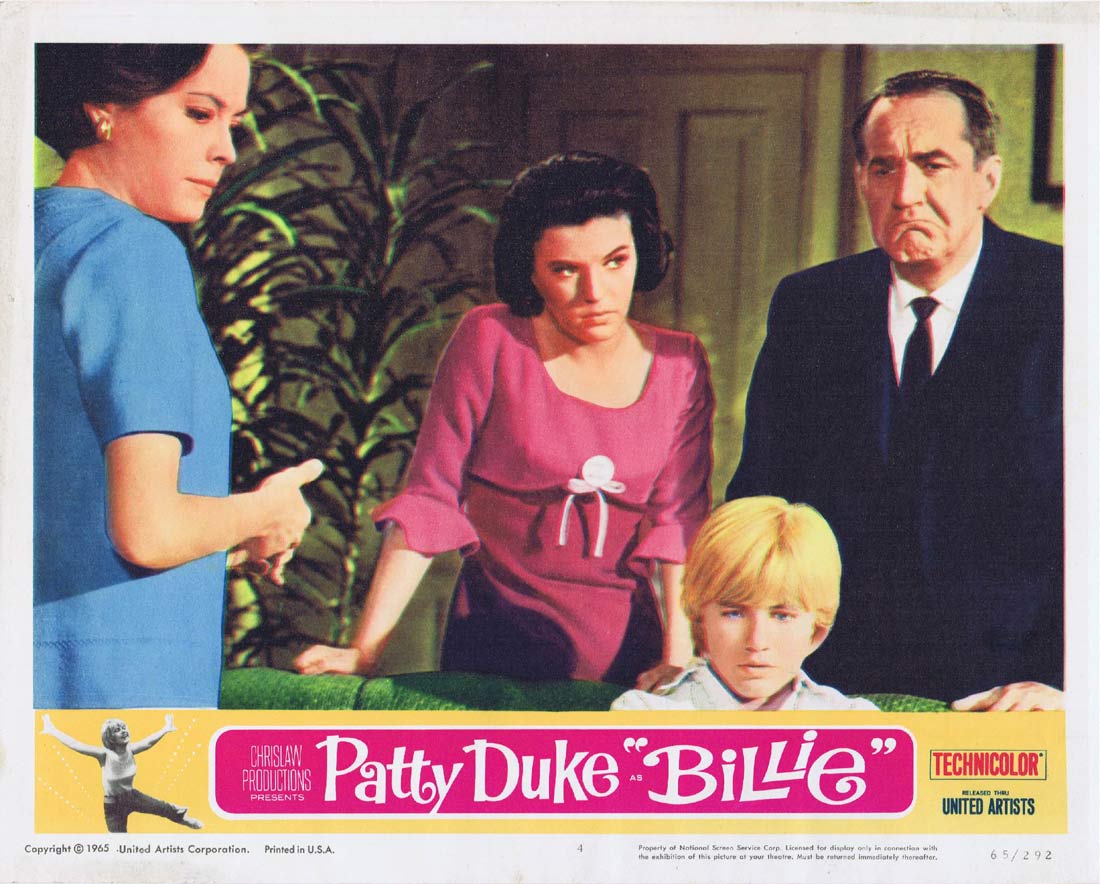 BILLIE Original Lobby Card 4 Patty Duke Jim Backus