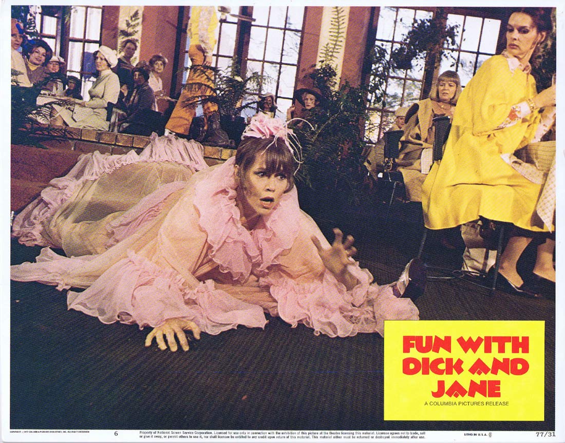 FUN WITH DICK AND JANE Original Lobby Card 6 George Segal Jane Fonda