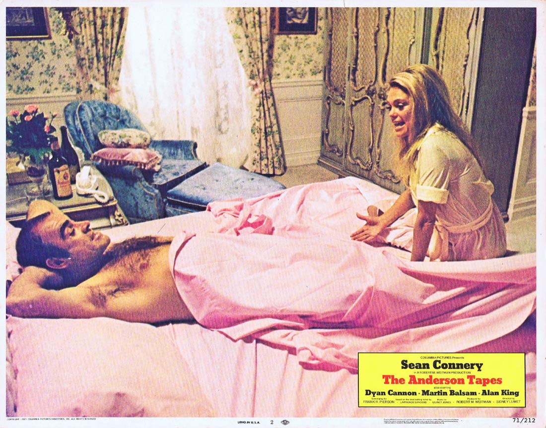 THE ANDERSON TAPES Original Lobby Card 2 Sean Connery Dyan Cannon