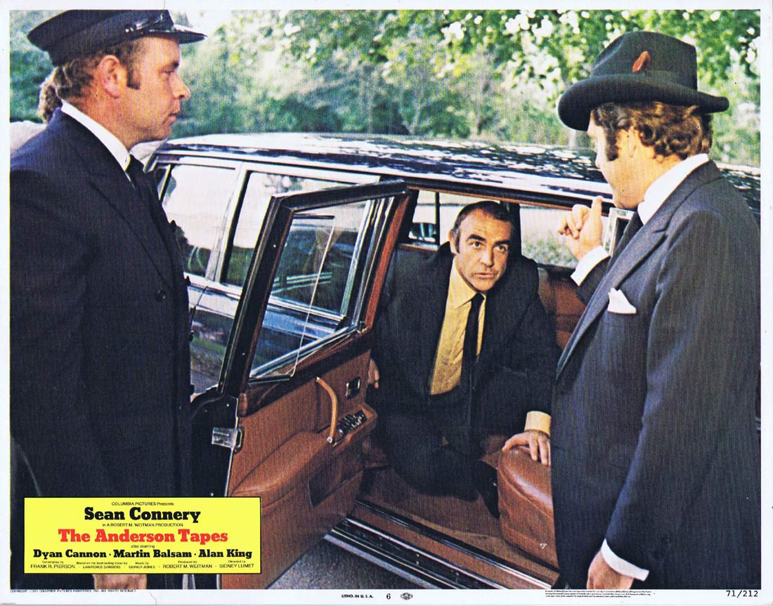 THE ANDERSON TAPES Original Lobby Card 6 Sean Connery Dyan Cannon