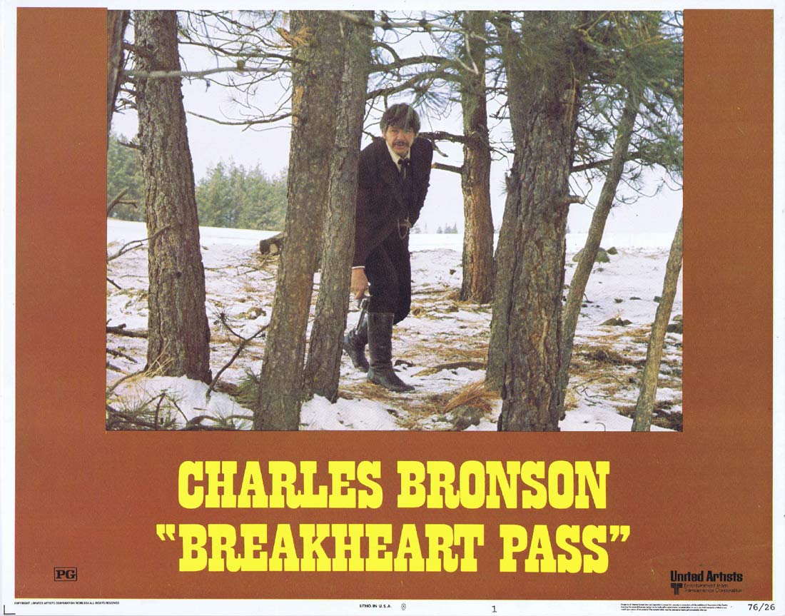 BREAKHEART PASS Original Lobby Card 1 Charles Bronson Ben Johnson