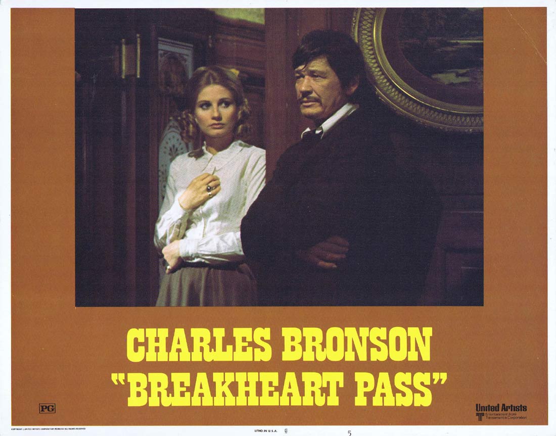 BREAKHEART PASS Original Lobby Card 5 Charles Bronson Ben Johnson