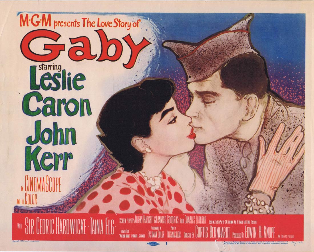 GABY Original Title Lobby Card Leslie Caron John Kerr