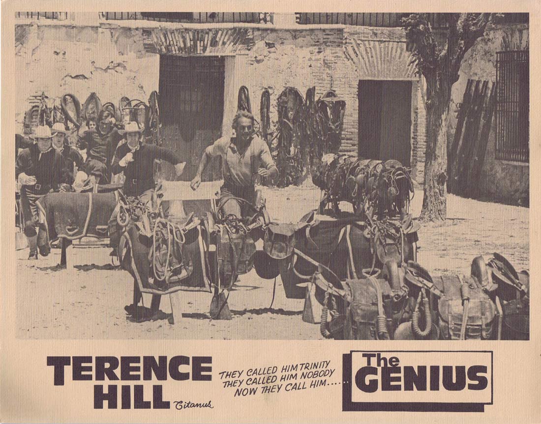 THE GENIUS Original Lobby Card 6 Terence Hill Sergio Leone