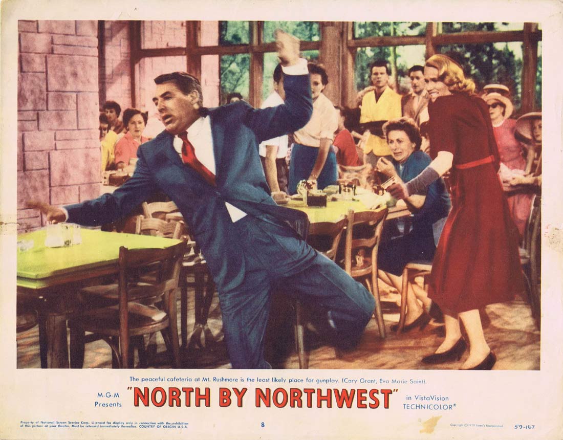 NORTH BY NORTHWEST Lobby Card 8 1959 Alfred Hitchcock Cary Grant