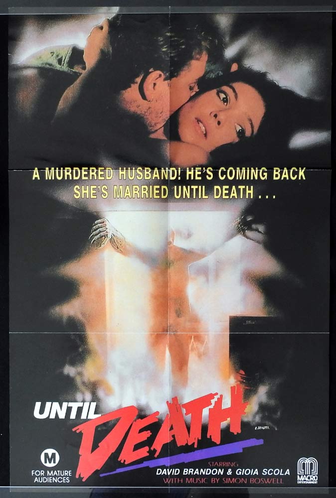 UNTIL DEATH Original Video Release One sheet Movie Poster Gioia Scola Urbano Barberini