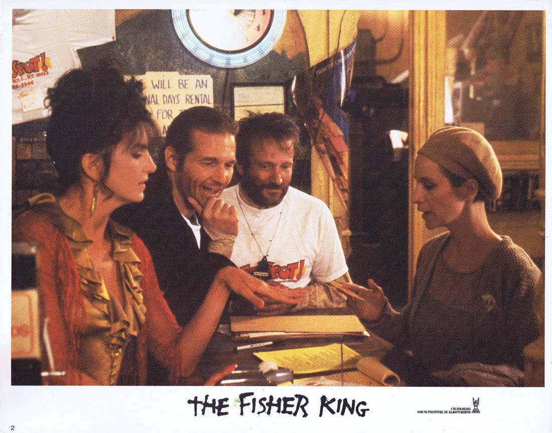 THE FISHER KING Lobby Card 2 Robin Williams Jeff Bridges