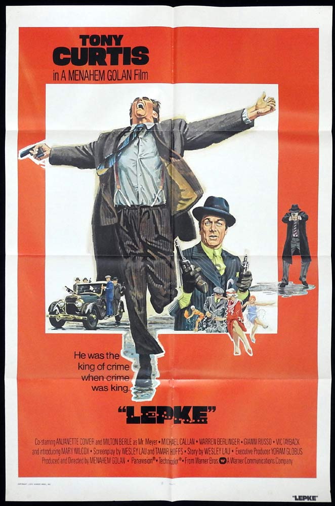 LEPKE Original One sheet Movie poster Tony Curtis Michael Callan