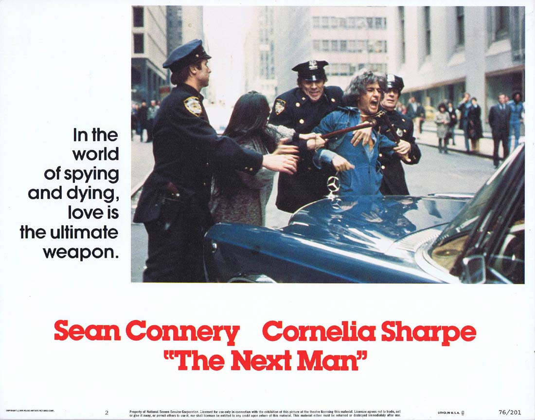 THE NEXT MAN Original US Lobby Card 2 Sean Connery Cornelia Sharpe