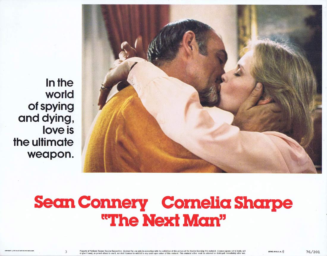 THE NEXT MAN Original US Lobby Card 3 Sean Connery Cornelia Sharpe
