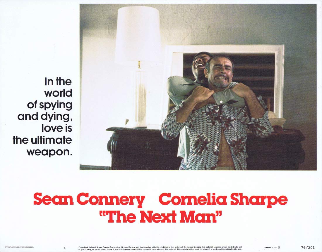 THE NEXT MAN Original US Lobby Card 4 Sean Connery Cornelia Sharpe