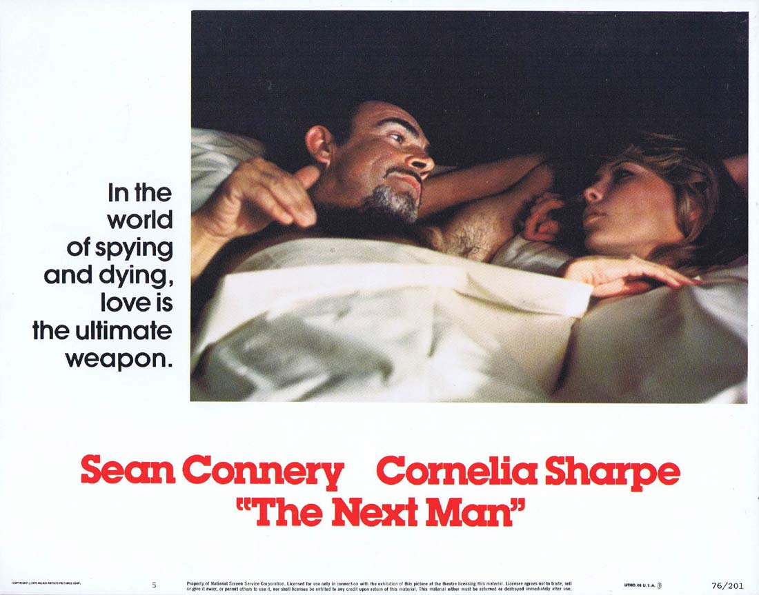THE NEXT MAN Original US Lobby Card 5 Sean Connery Cornelia Sharpe