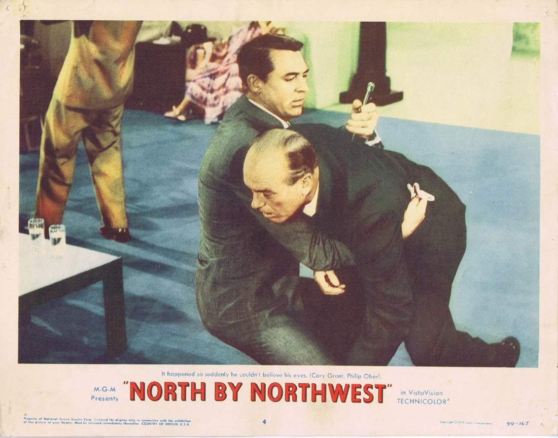 NORTH BY NORTHWEST Lobby Card 4 1959 Alfred Hitchcock Cary Grant