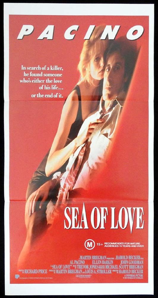 SEA OF LOVE Original Daybill Movie poster Al Pacino Ellen Barkin