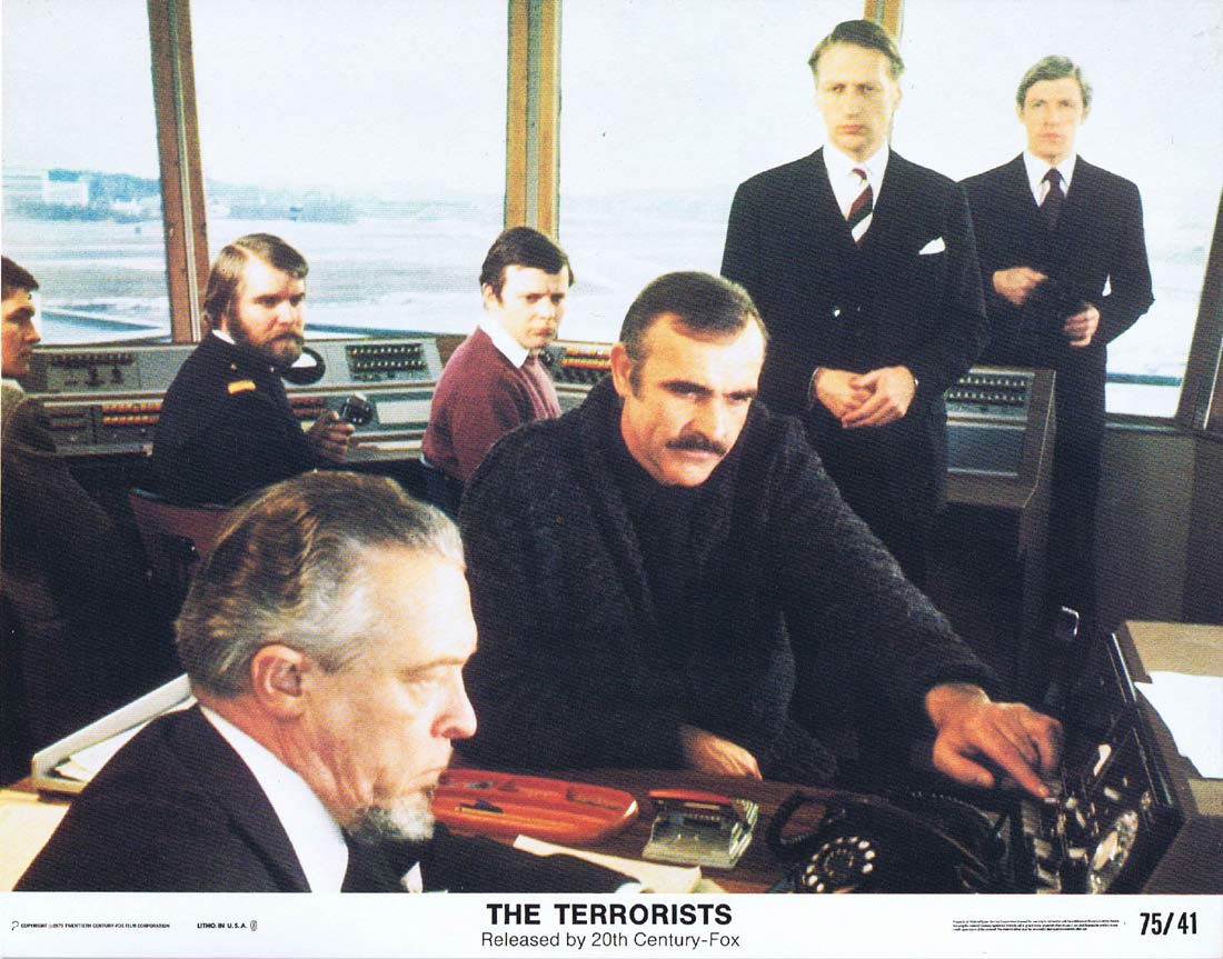 THE TERRORISTS Original US Lobby Card 2 Sean Connery Ian McShane