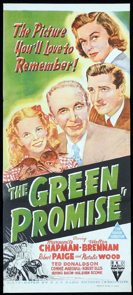 THE GREEN PROMISE Daybill Movie poster RKO Marguerite Chapman Walter Brennan