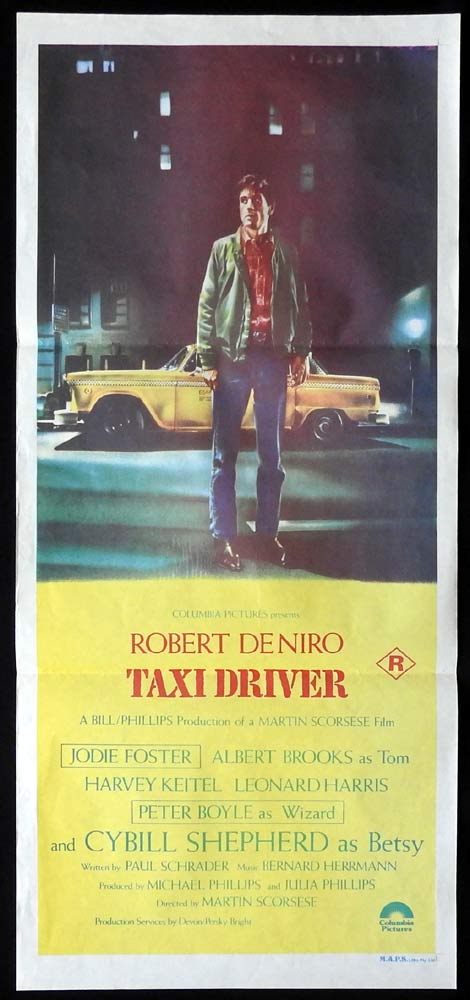 TAXI DRIVER Original Daybill Movie Poster Robert De Niro Martin Scorsese
