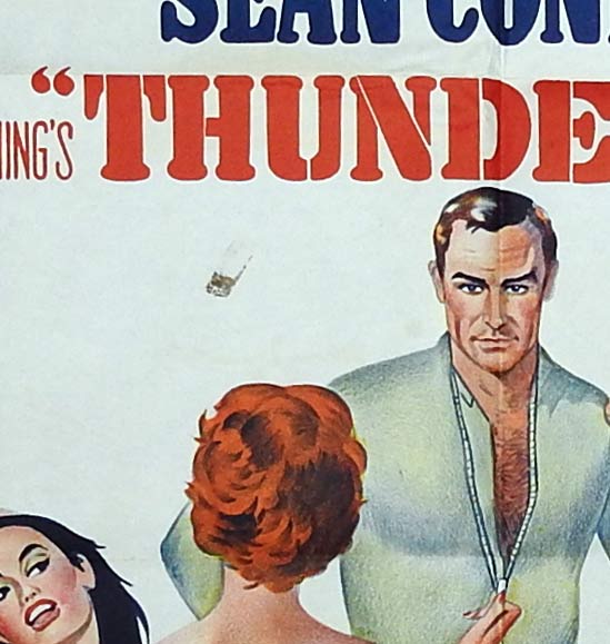 THUNDERBALL Original Australian One sheet Movie poster Sean Connery James Bond