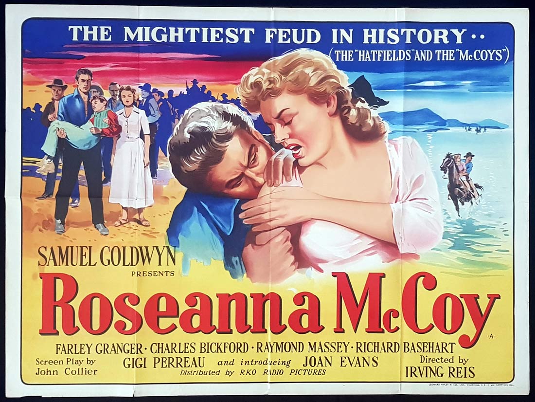 ROSEANNA McCOY Original British Quad Movie Poster Farley Granger 1949