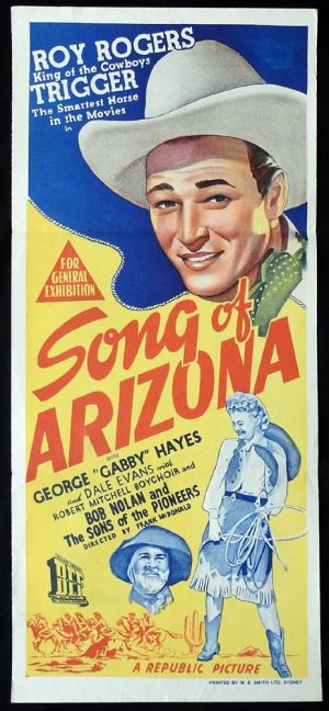 SONG OF ARIZONA Original Daybill Movie Poster Roy Rogers - Moviemem ...